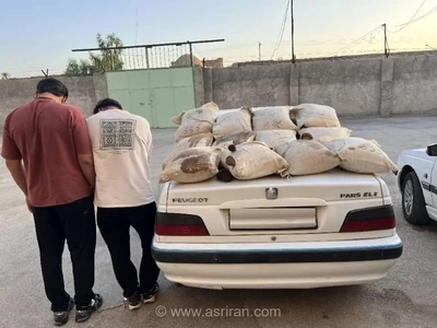 دستگیری قاچاقچیانی که گونی گونی تریاک جابه جا می کردند