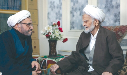 عیادت مدیران مؤسسه اطلاعات از حجت‌الاسلام حجتی کرمانی