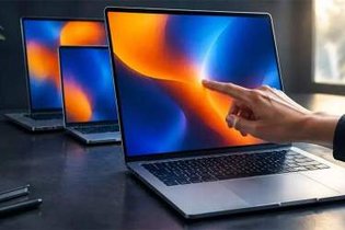اپل مک‌بوک لمسی معرفی کرد؛ اولین مدل‌های ۱۴ و ۱۶ اینچی با صفحه‌نمایش OLED