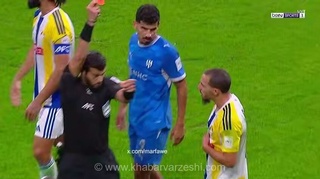 درگیری در بازی الهلال و الغرافه؛ اخراج بازیکنان دو تیم