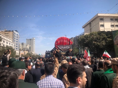 تشییع پیکر سردار جانباز حسین ظریفی در مشهد