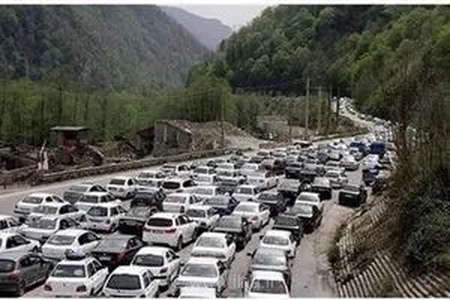 گزارش پلیس راه از وضعیت ترافیکی جاده‌های کشور: ترافیک سنگین در مسیر جنوب به شمال محور چالوس