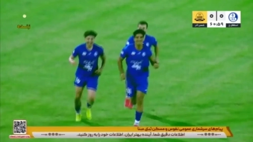 گل اول استقلال خوزستان به شمس آذر توسط زرگانی