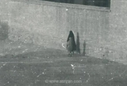 تصویری از یک خیابان قدیمی در شیراز در دوران قاجار
