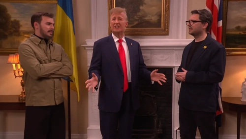 ترامپ به SNL بریتانیا سر زد و با بورنهام و زلنسکی دیدار کرد