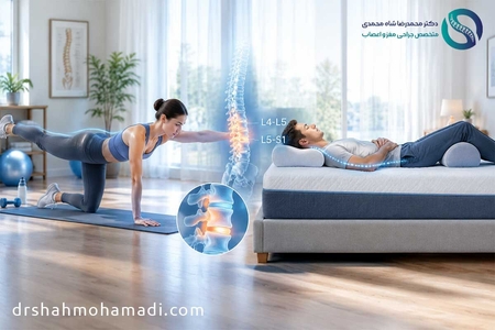 بهترین پوزیشن خواب و ورزش برای کاهش درد دیسک کمر (با تایید متخصص)