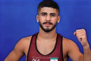 درخشش امیررضا طهماسب‌پور در تشک کشتی؛ کسب مدال طلای وزن ۶۰ کیلوگرم با غلبه بر حریف تاجیکستانی