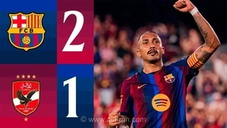 پیروزی بارسلونا در دیدار دوستانه مقابل الاهلی مصر با نتیجه 2-1