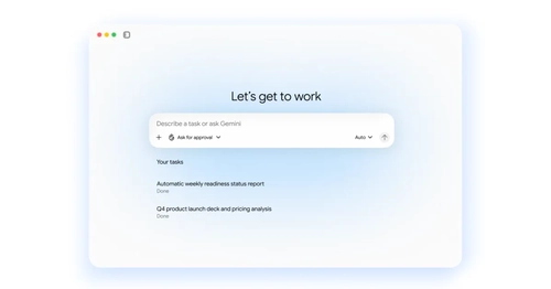 گوگل عامل هوشمند Gemini را برای انجام وظایف کاری معرفی کرد