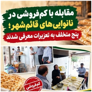 تعزیرات حکومتی منتظر رسیدگی به پرونده ۵ نانوایی متخلف قائم‌شهر