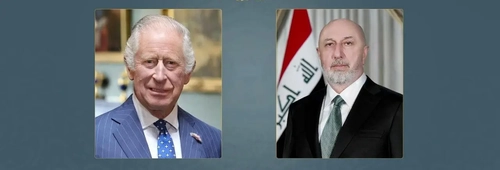 تبریک پادشاه انگلیس به رئیس جمهور عراق به مناسبت روز ملی