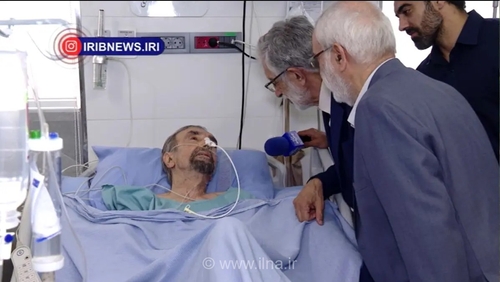 عیادت نمایندگان رهبر انقلاب از سید علی موسوی گرمارودی، شاعر نامی