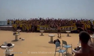 حماسه هواداران در جبل‌الطارق؛ سفر تاریخی ۱۵۰۰ روستایی سوئدی برای حمایت از تیم محبوبشان در لیگ قهرمانان اروپا