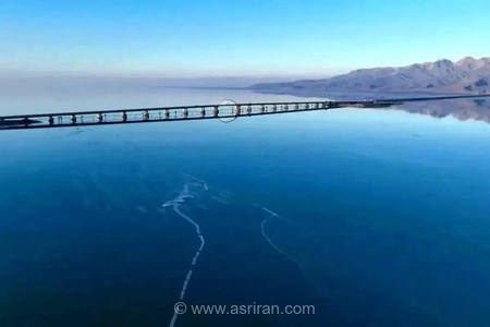 آخرین تصویر ماهواره‌ای از وضعیت دریاچه ارومیه