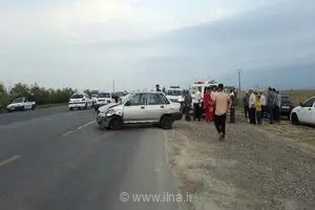 تصادف شدید پراید و سمند در محور توسکستان به شاهرود؛ ۳ نفر مجروح شدند