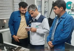 بازدید شبانه مدیرعامل فولادسنگان از خطوط تولید و بخش حمل‌ونقل