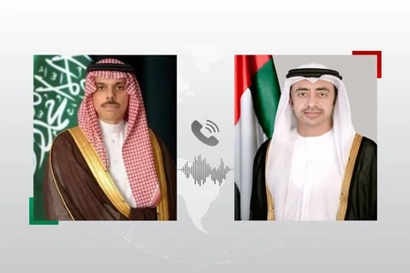 گفت‌وگوی تلفنی وزیران خارجه امارات و عربستان درباره تحولات منطقه