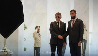 استقبال احمد الشرع از مکرون در دمشق