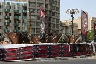 آغاز عملیات نصب یادمان «مقاومت» با المان «چهار نخل» در میدان جمهوری اسلامی تهران