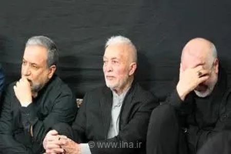 حضور سیدعباس عراقچی و محمدباقر قالیباف در مراسم عزاداری پایان ماه صفر در مشهد مقدس